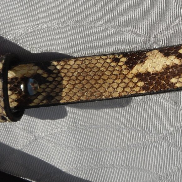 Lauren Dinardo  Snake Skin Belt with Natural Agate Buckle main image 4